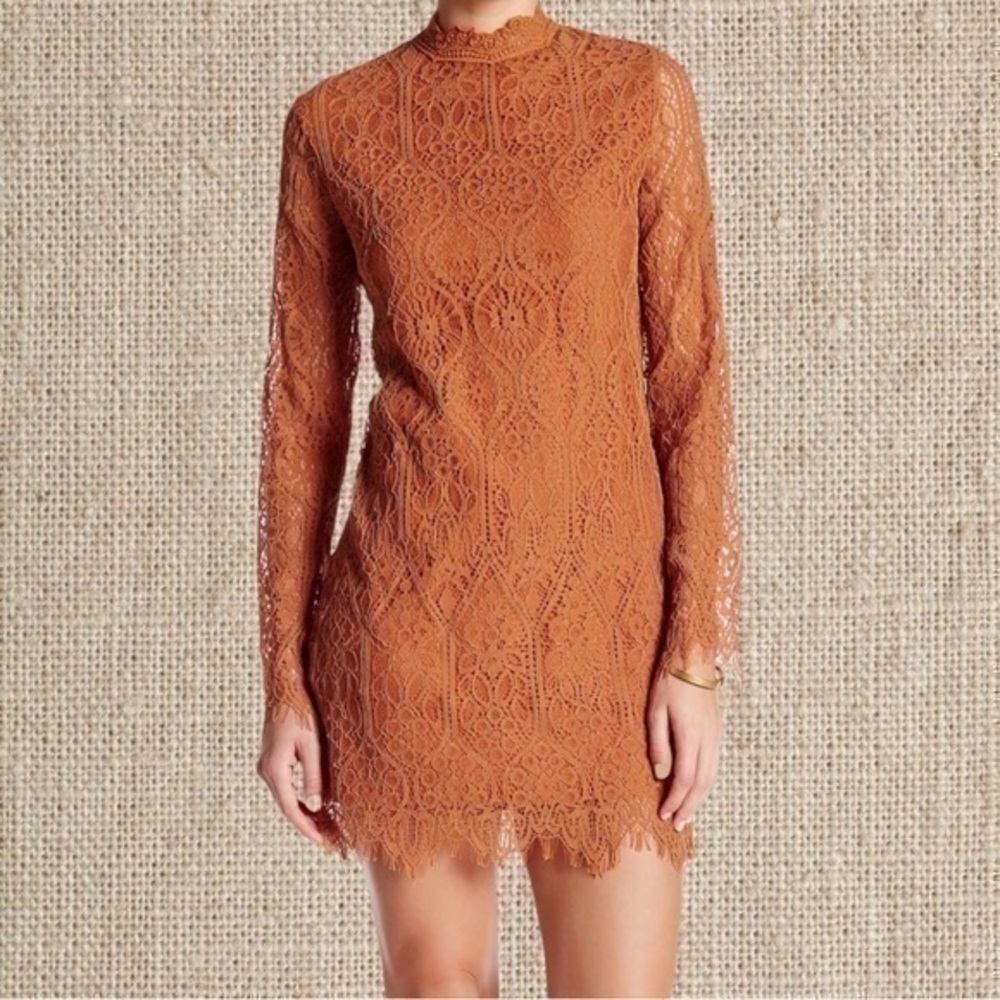 Lace Long sleeve mini Dress - Picture 3 of 3